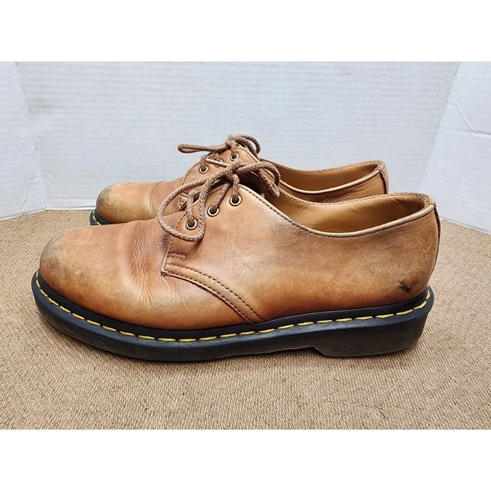 Doc Martens 1461 Carrara Leather Oxford Shoes Brown 30683 USM 7 USW 8